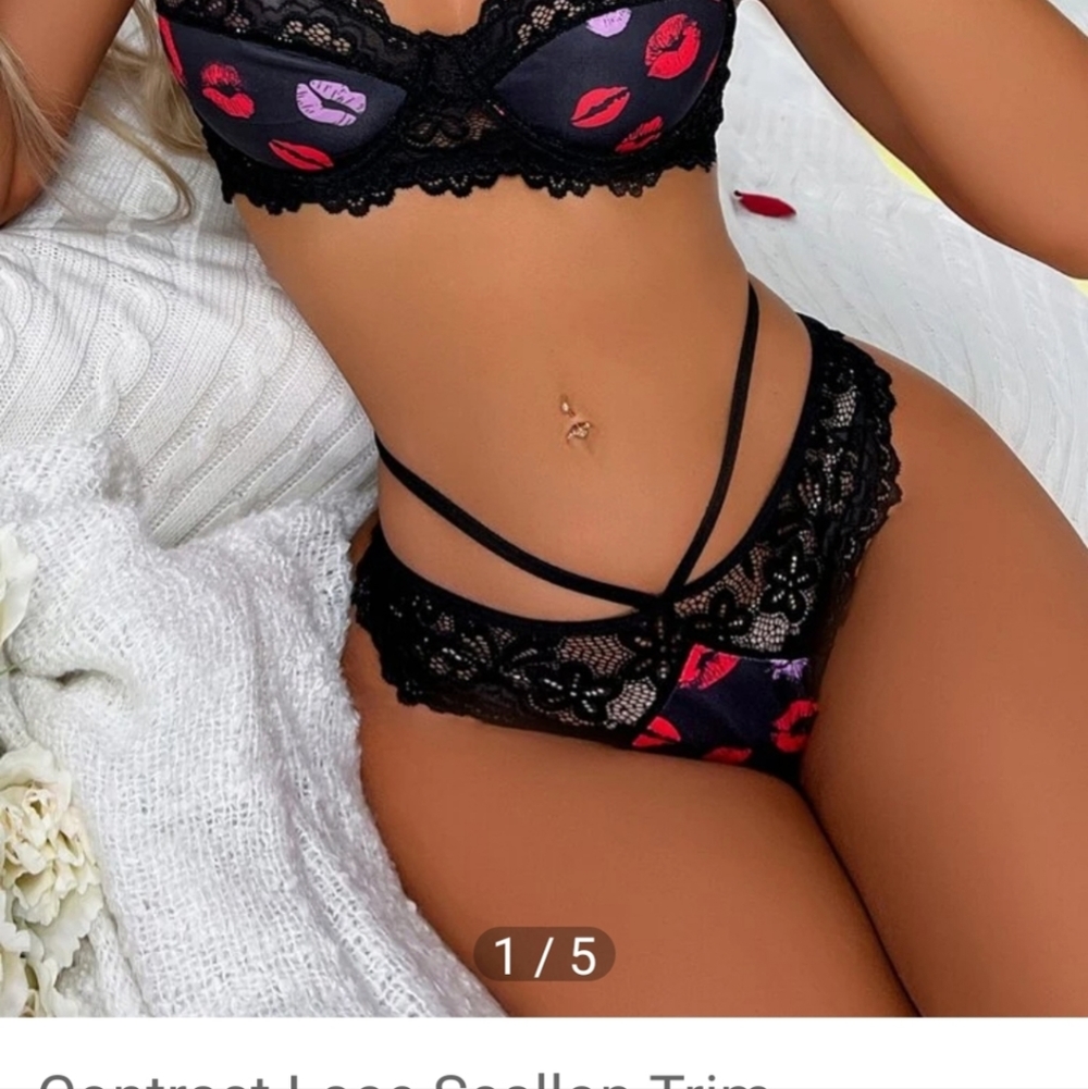 💓woman underwater set lingerie size large pr size 8💗